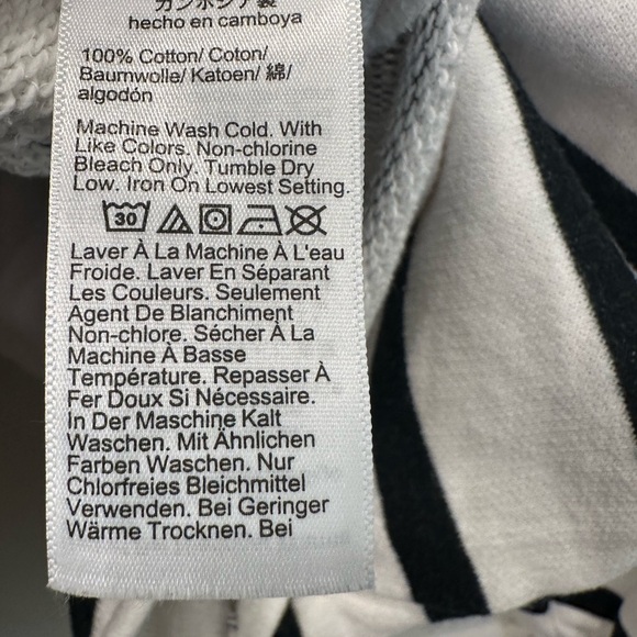 J.Crew Heritage Terry Mockneck Sweatshirt | Striped | Size S - Picture 7 of 7